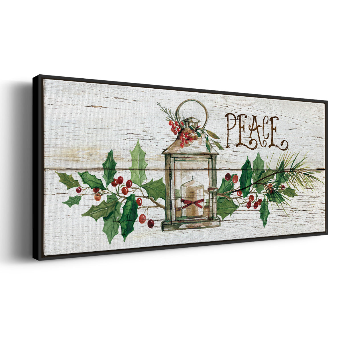 Rustic Peace - Floater Framed Canvas Print
