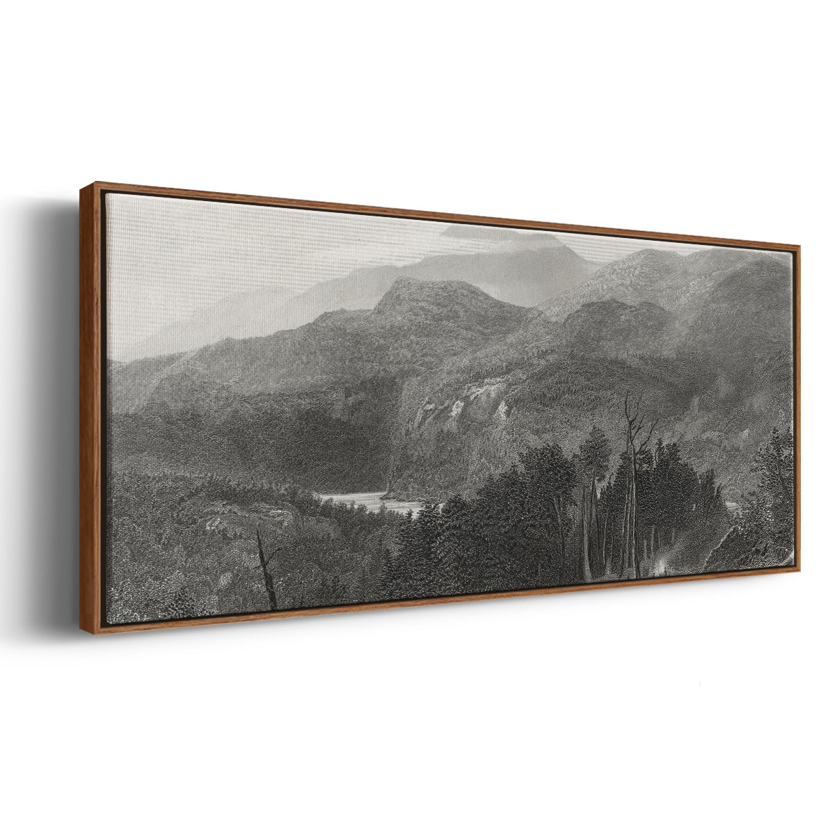 The Smoky Mountains - Floater Framed Canvas Print
