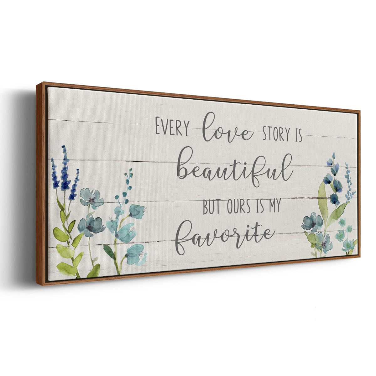 Love Story - Floater Framed Canvas Print