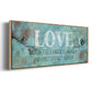 Love Between Us - Floater Framed Canvas Print