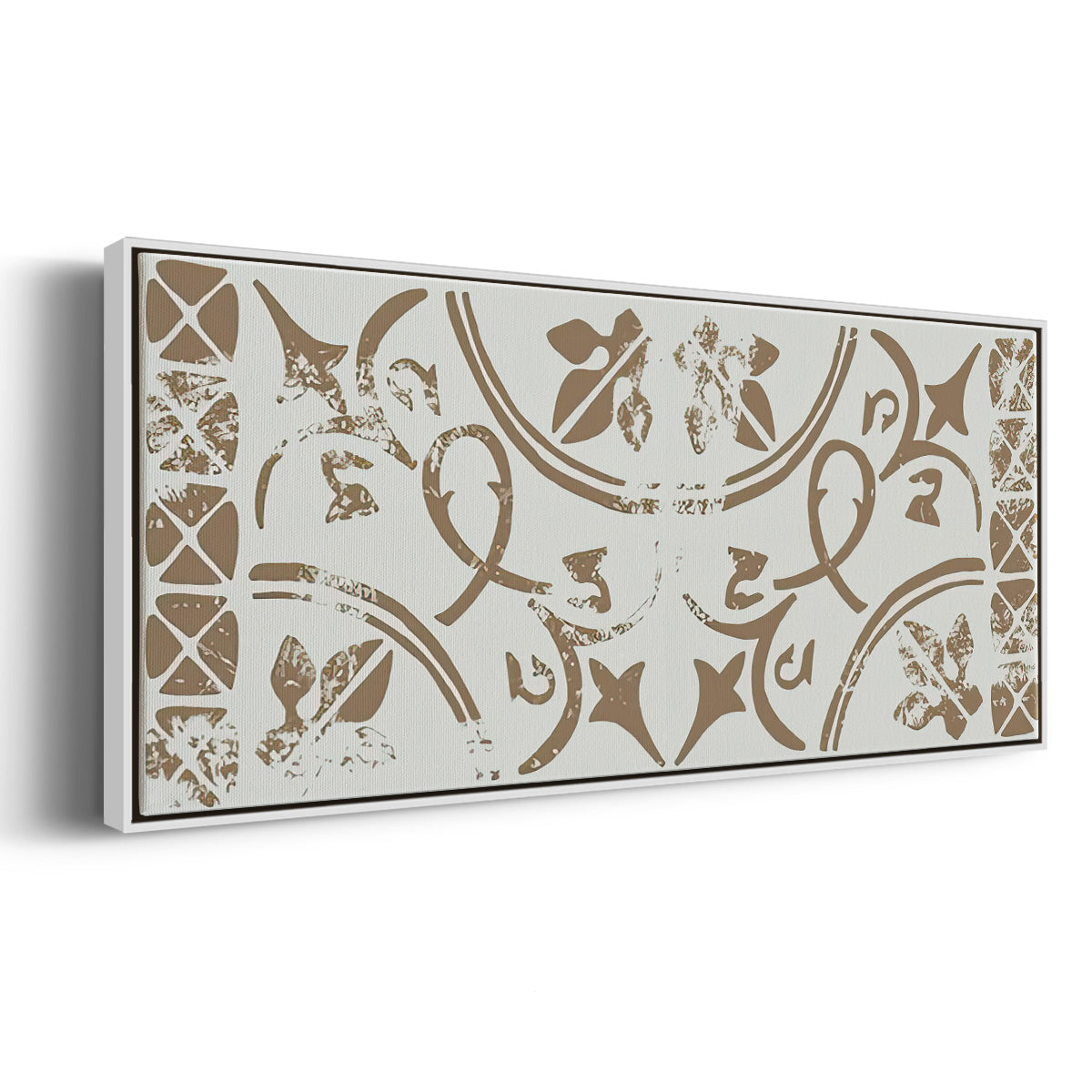 Ceramic Tile Collection D - Floater Framed Canvas Print