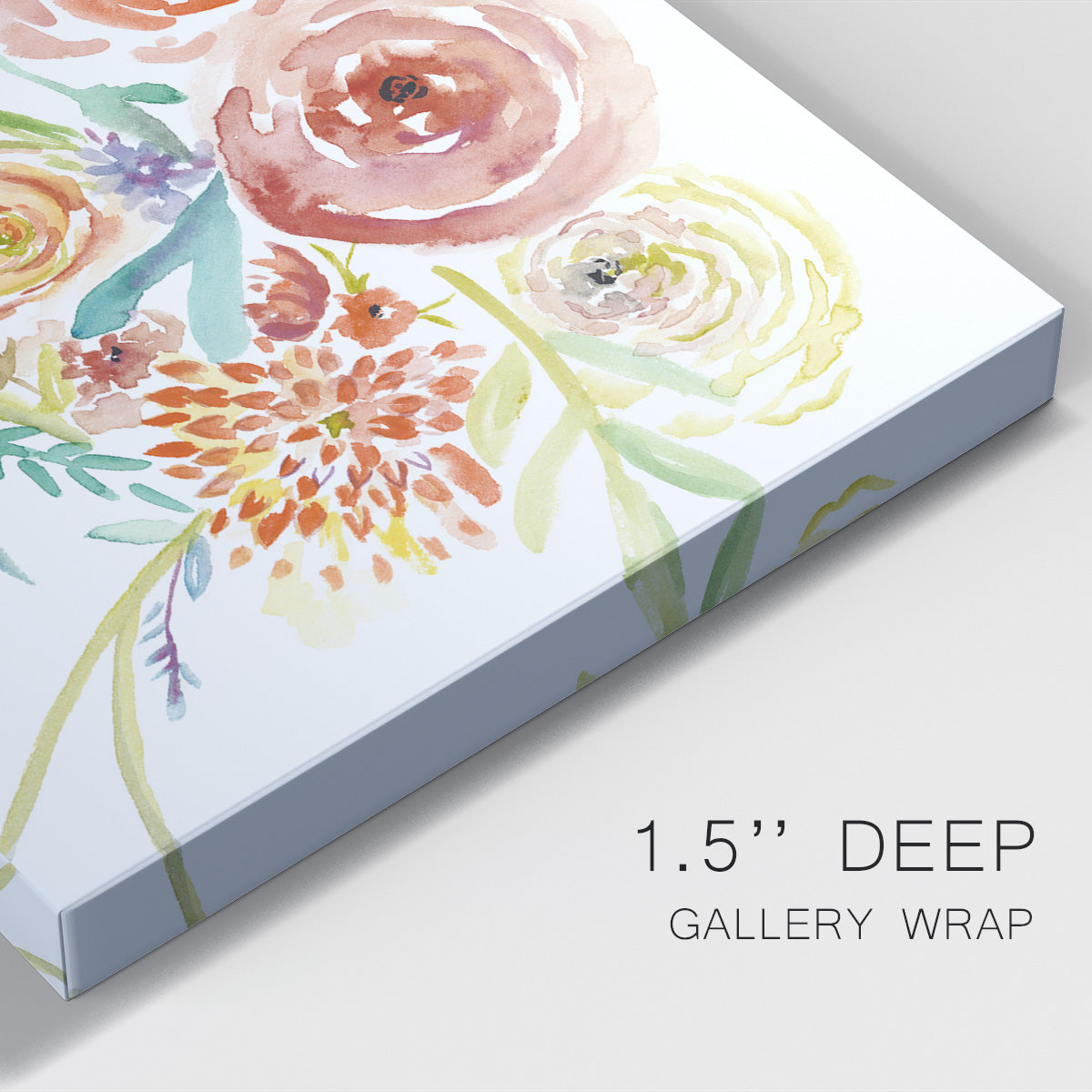 Floating Florals II - Canvas Art Print