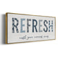 Refresh - Floater Framed Canvas Print