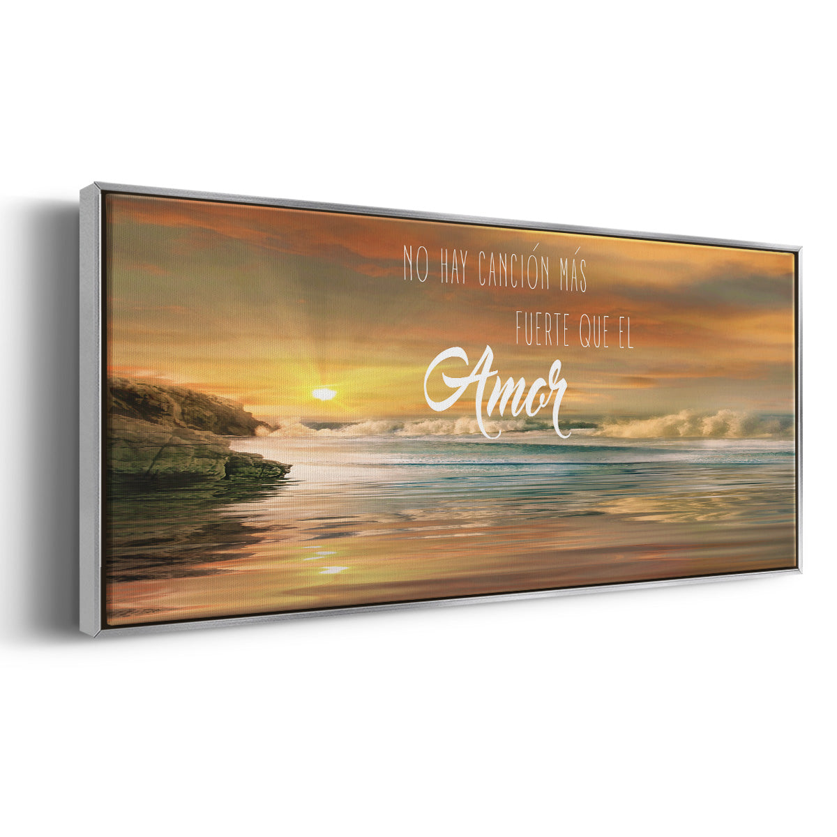 Amor - Floater Framed Canvas Print
