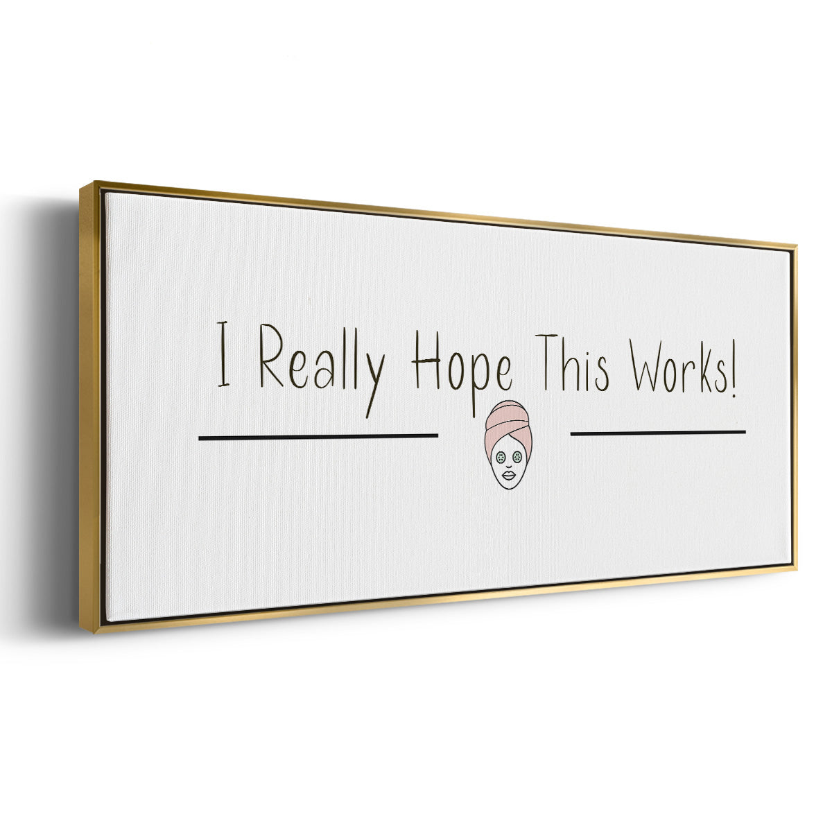 I Really Hope - Floater Framed Canvas Print