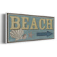 Shoreline Signs III - Floater Framed Canvas Print