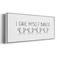 I Gave Myself Bangs! - Floater Framed Canvas Print