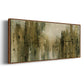 Gold City Shine - Floater Framed Canvas Print