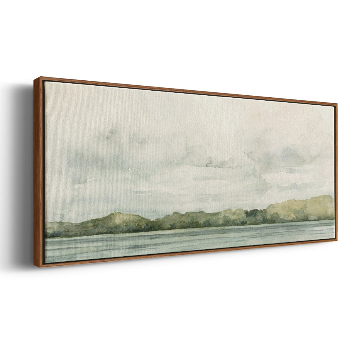 Riverside Views I - Floater Framed Canvas Print