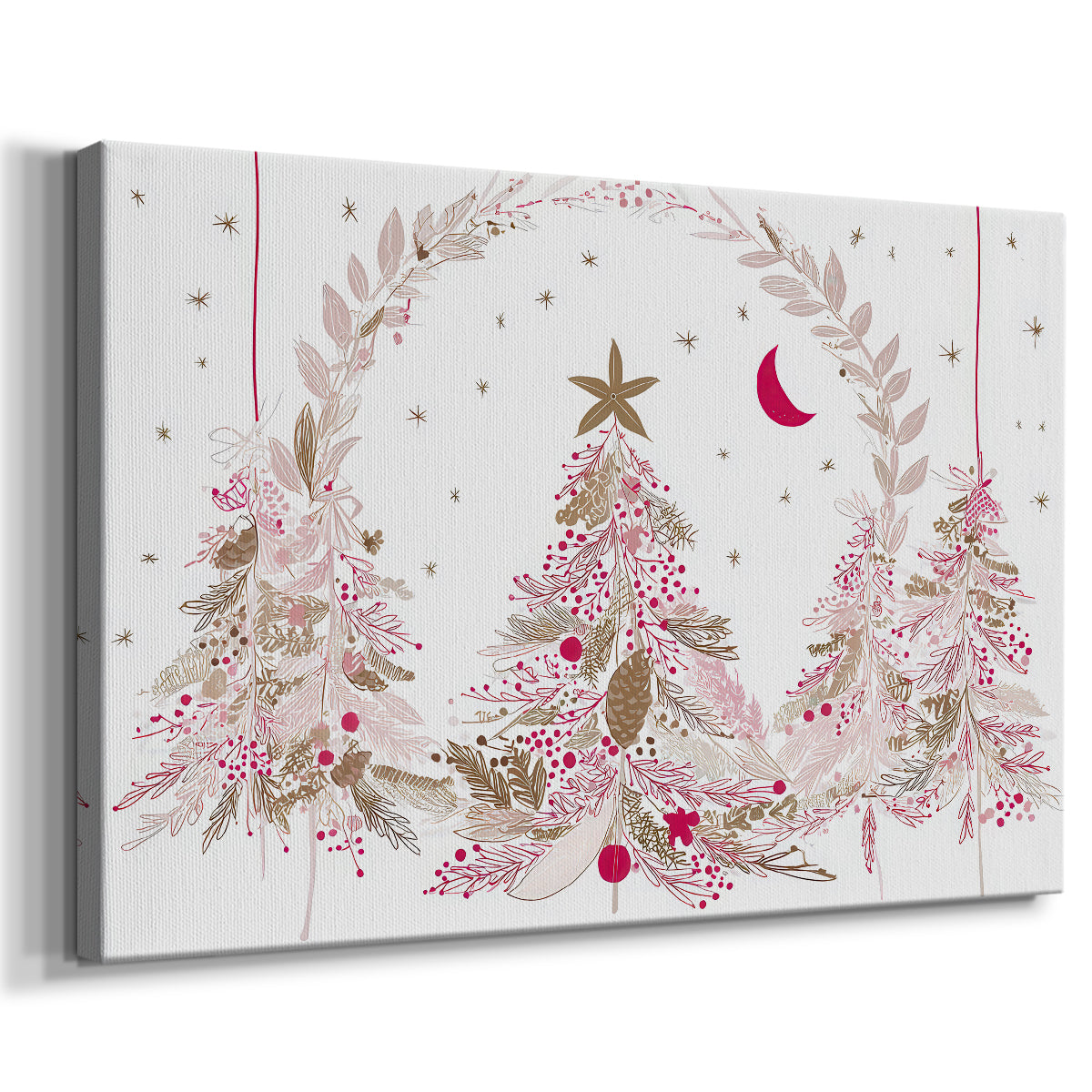 Silver Hearth at Midnight - Canvas Art Print