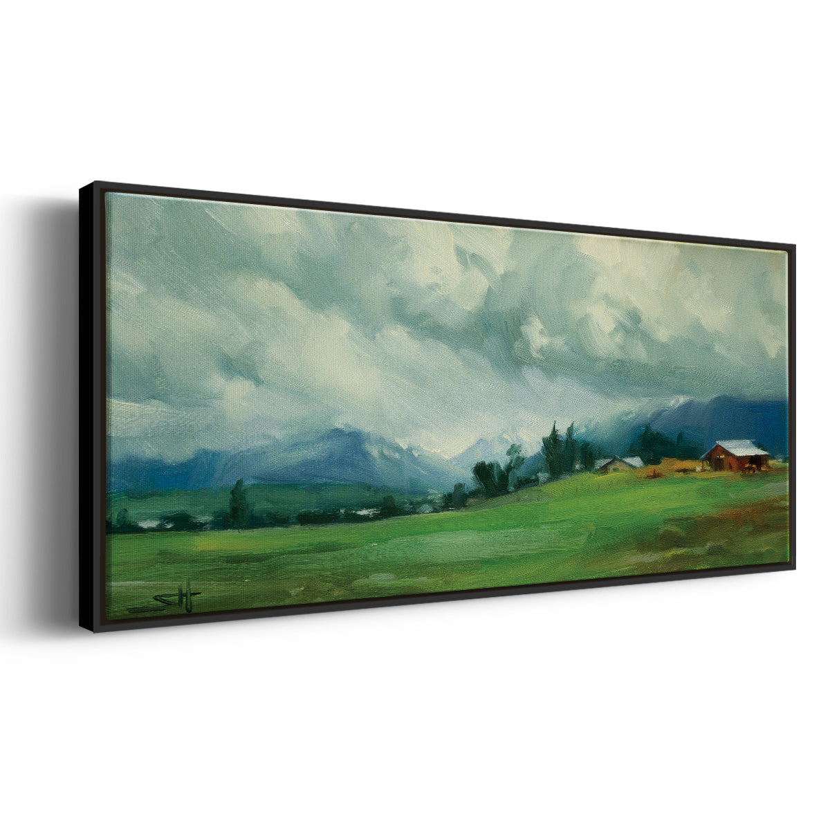 Wallowa Valley - Floater Framed Canvas Print