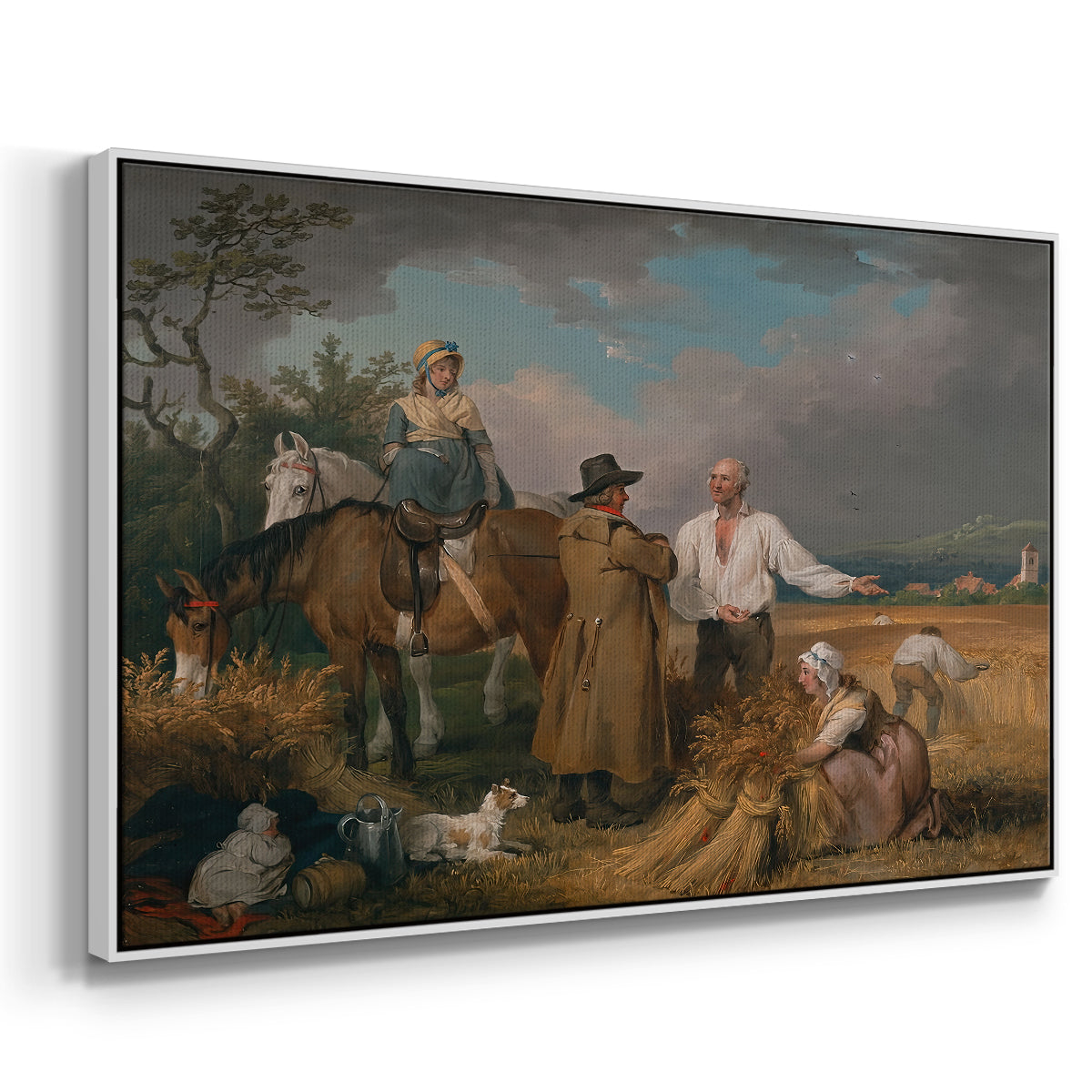 The Reapers, 1800 - Floater Framed Canvas Print