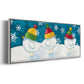 Merry Snowmen - Floater Framed Canvas Print