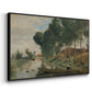 Landscape at Arleux-du-Nord, c. 1871-1874 - Floater Framed Canvas Print