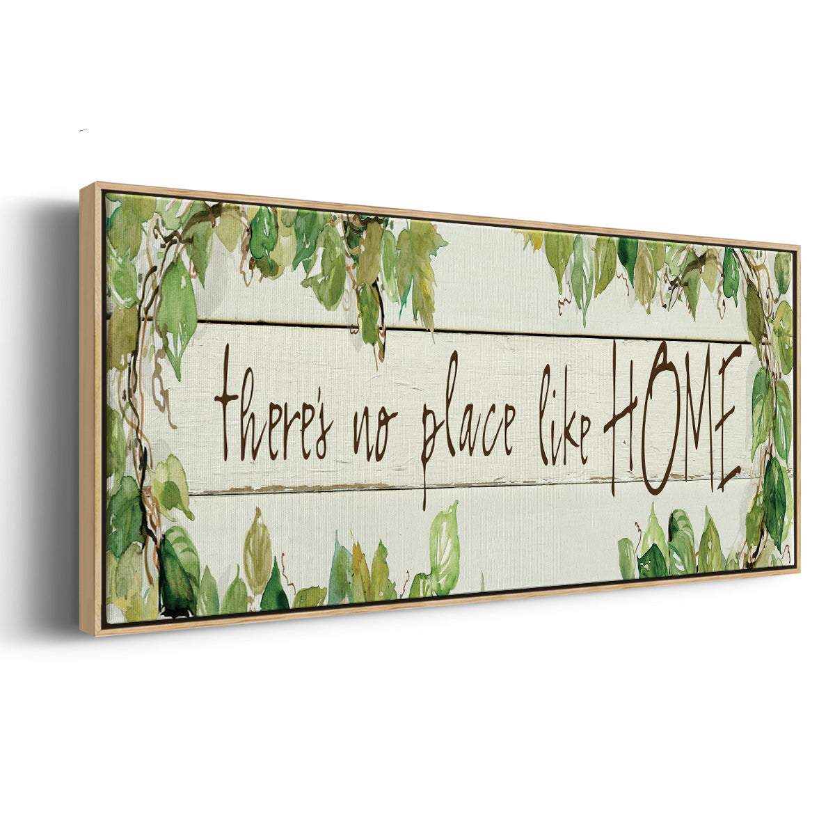 No Place Like Home - Floater Framed Canvas Print