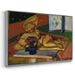Sculpture and Persian Vase (The Bronze Figure), 1908 - Floater Framed Canvas Print