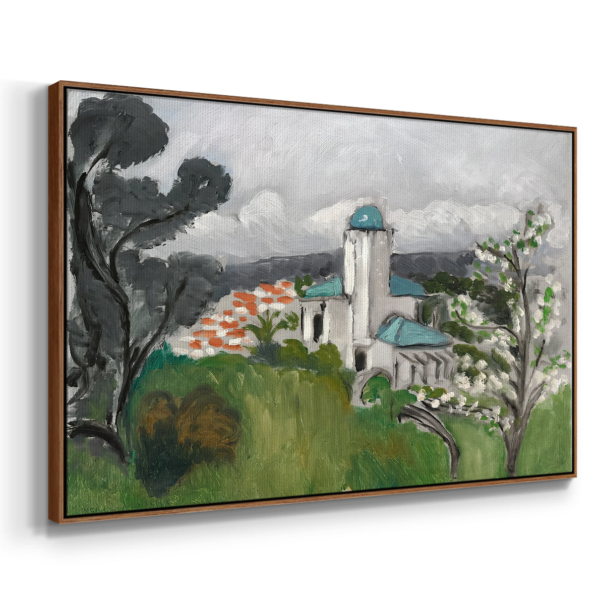 The Blue Villa (La Villa Bleue), c. 1918 - Floater Framed Canvas Print