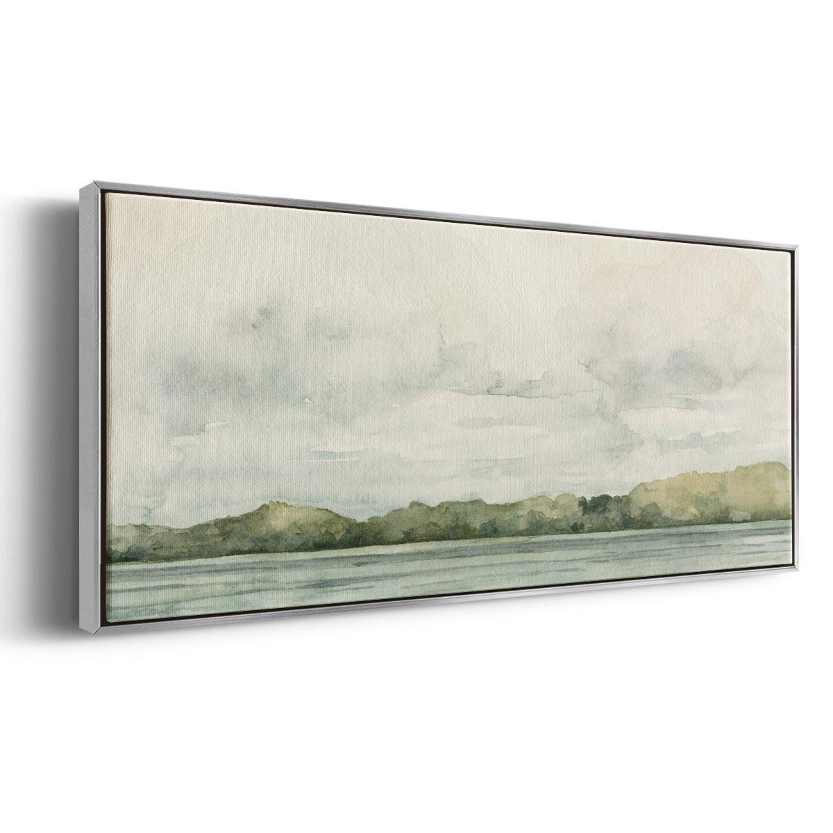Riverside Views I - Floater Framed Canvas Print