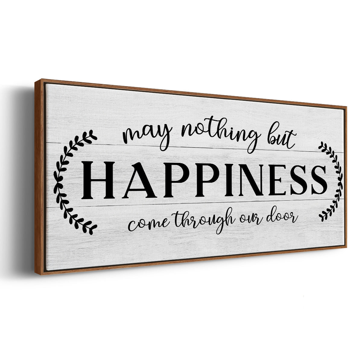 Through Our Door - Floater Framed Canvas Print