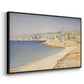 The Jetty at Cassis, Opus 198, 1889 - Floater Framed Canvas Print