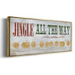 Jingle All the Way - Floater Framed Canvas Print