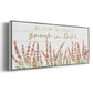 Grow in Love - Floater Framed Canvas Print