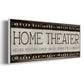 Home Theater - Floater Framed Canvas Print
