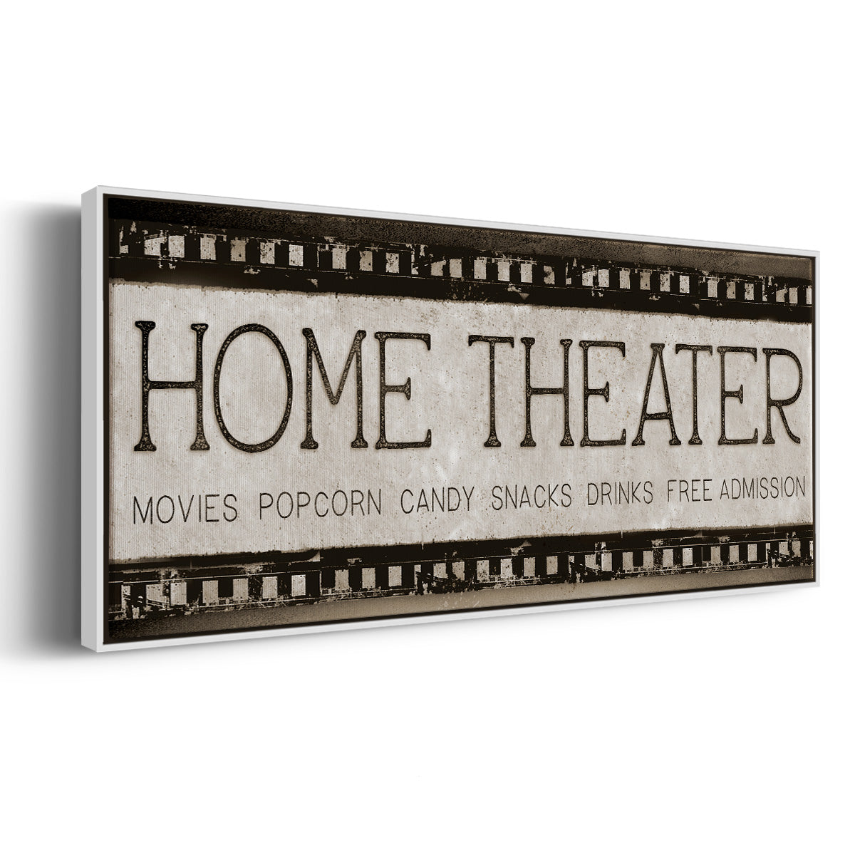 Home Theater - Floater Framed Canvas Print