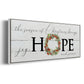 Joy Hope and Peace - Floater Framed Canvas Print
