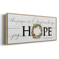 Joy Hope and Peace - Floater Framed Canvas Print