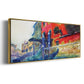 The Red House, 1908 - Floater Framed Canvas Print