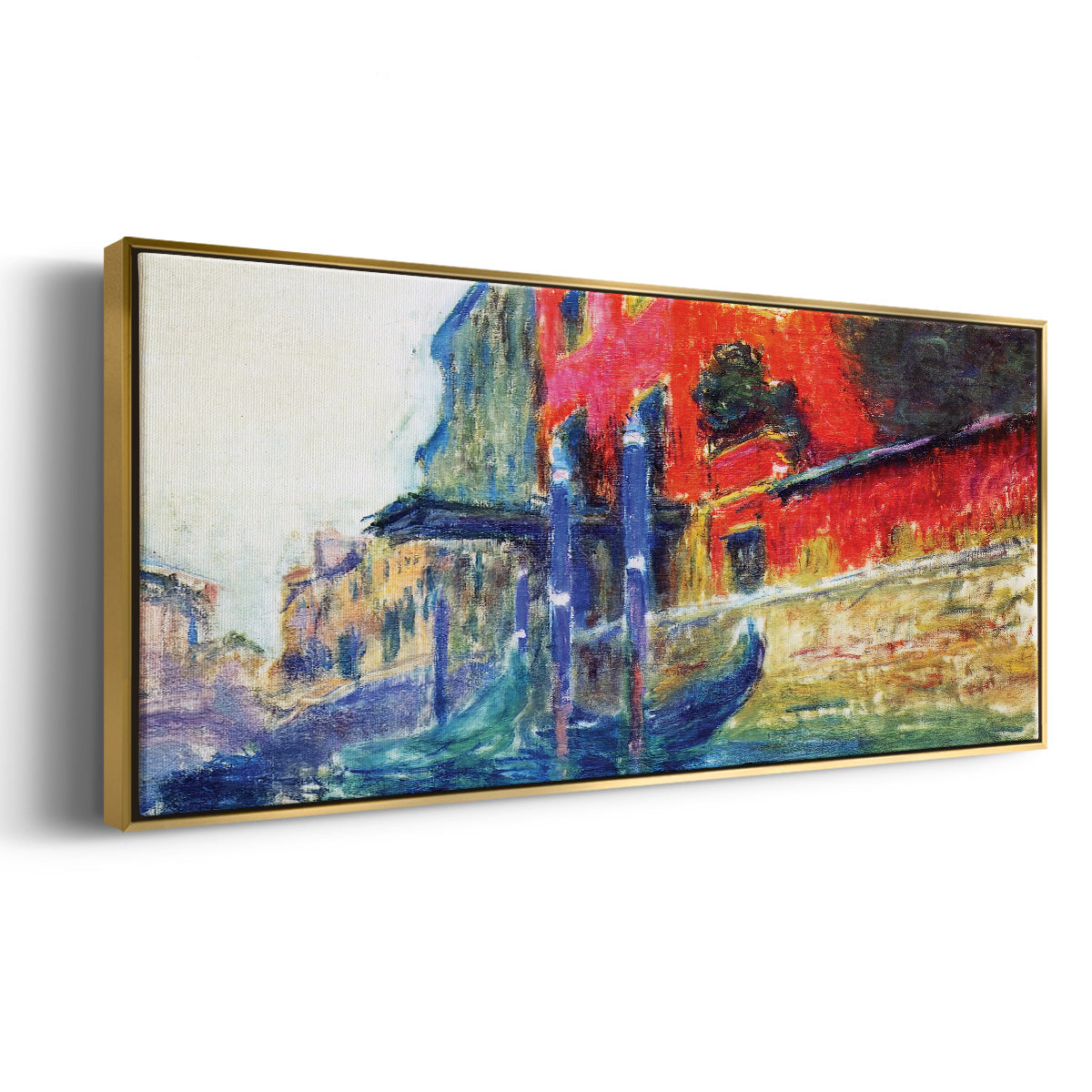 The Red House, 1908 - Floater Framed Canvas Print