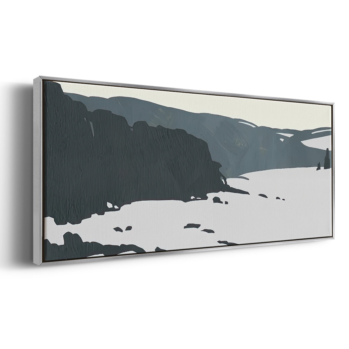 Cutter Island I - Floater Framed Canvas Print