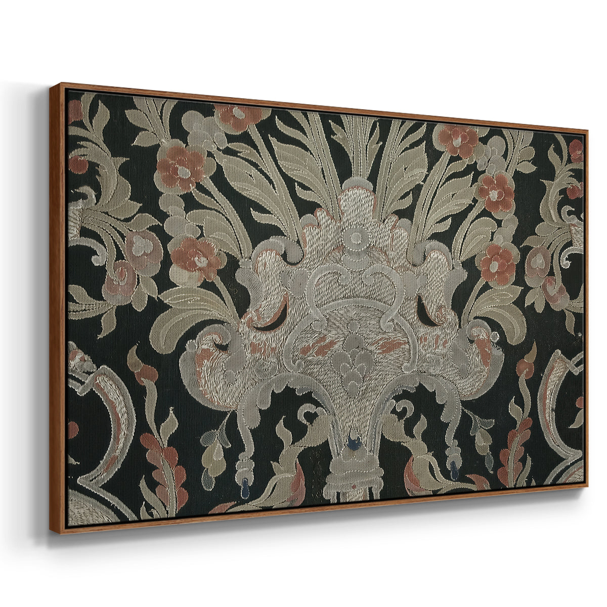 Hanging (Printed Textile), c. 18th Century - Floater Framed Canvas Print