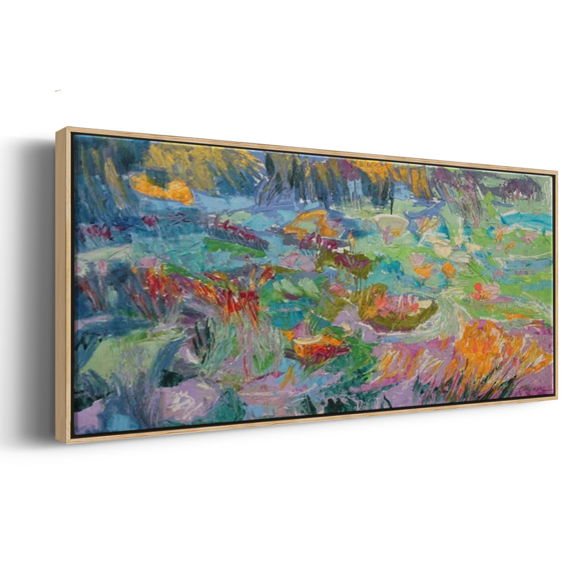 Morning Prayer - Floater Framed Canvas Print