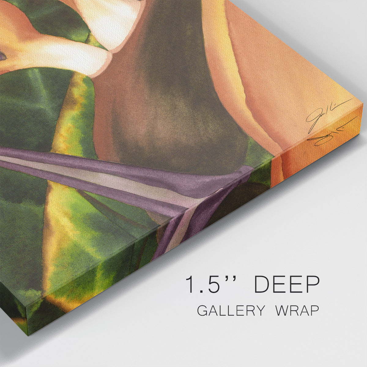 Bird of Paradise Tile II-Premium Gallery Wrapped Canvas - Ready to Hang