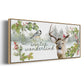 Reindeer Woods - Floater Framed Canvas Print