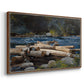 Hudson River, 1892 - Floater Framed Canvas Print