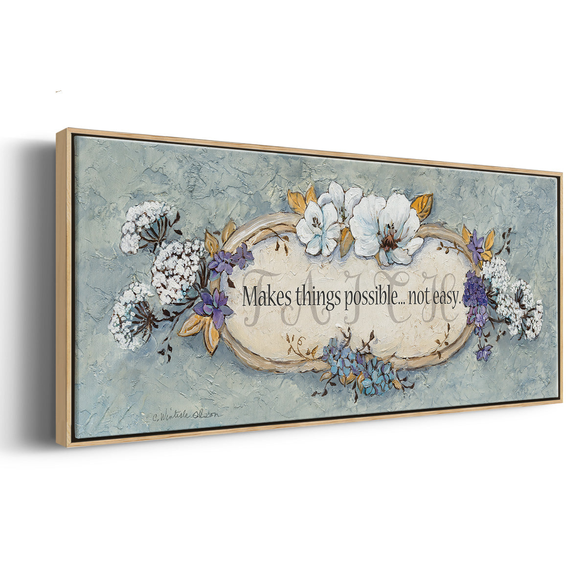 Faith - Floater Framed Canvas Print