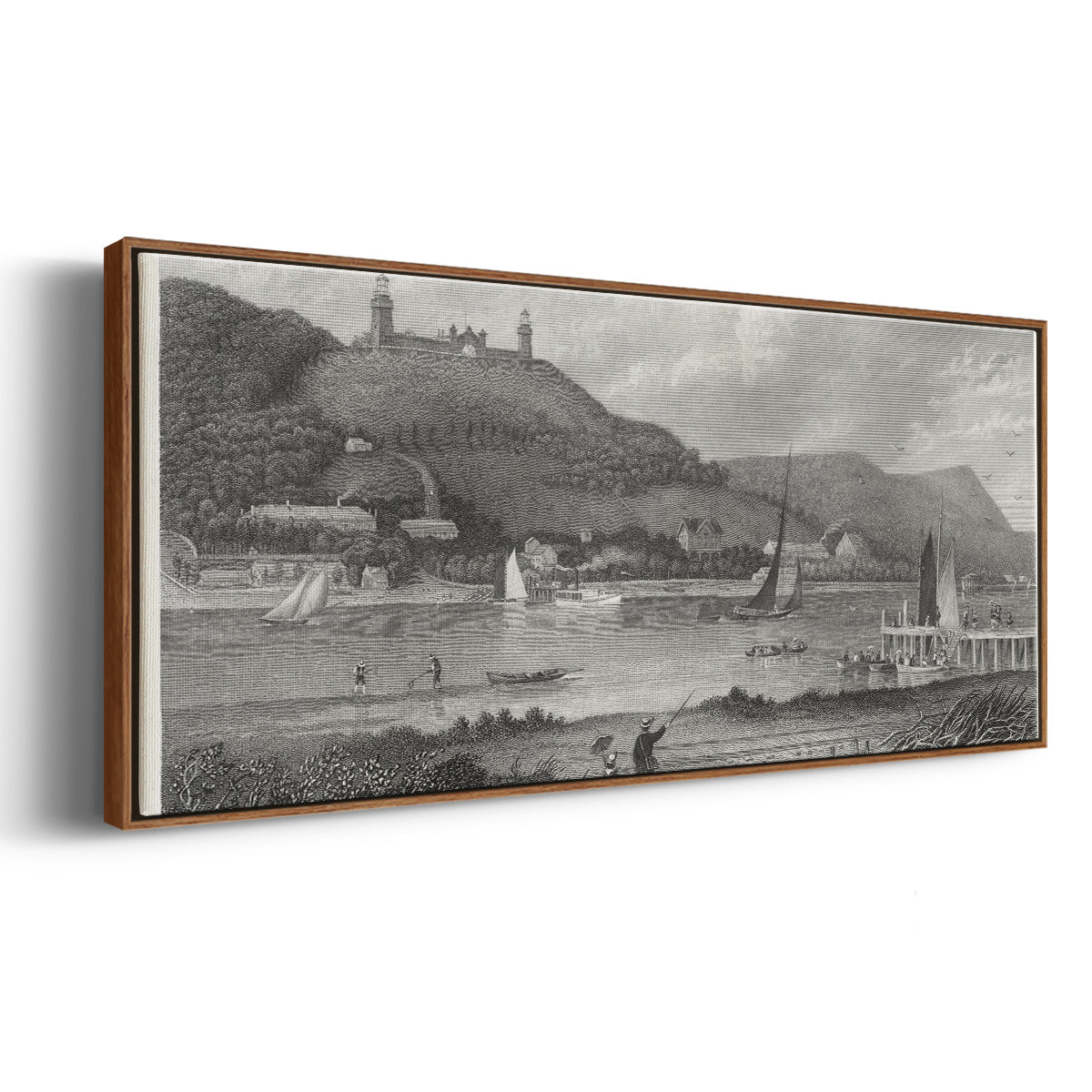 The Highlands of the Neversink - Floater Framed Canvas Print