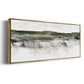 River Flow - Floater Framed Canvas Print