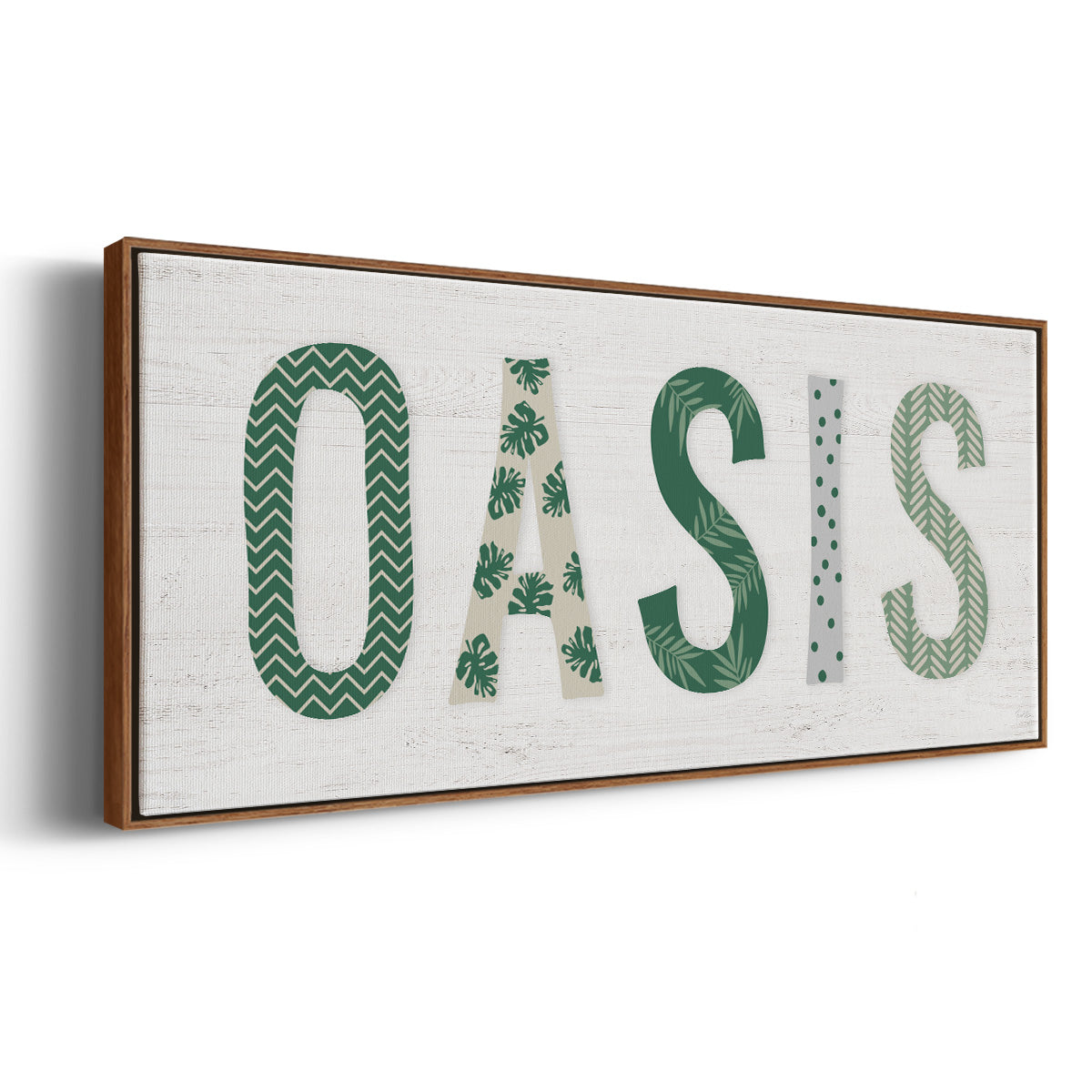 Oasis Cabana - Floater Framed Canvas Print