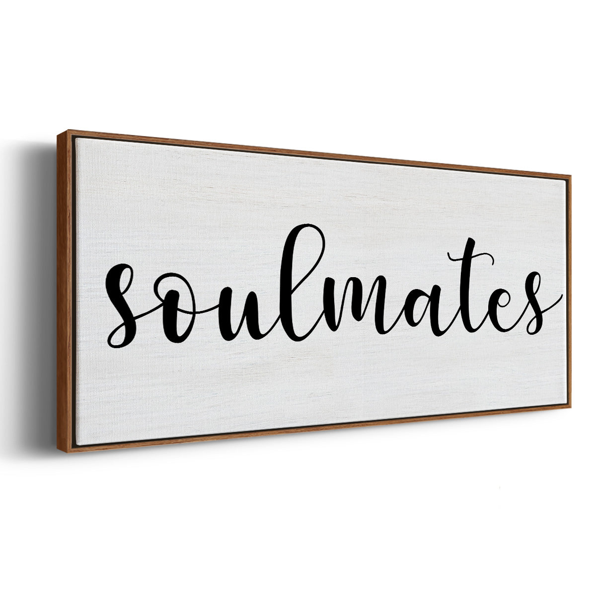 Soulmates - Floater Framed Canvas Print