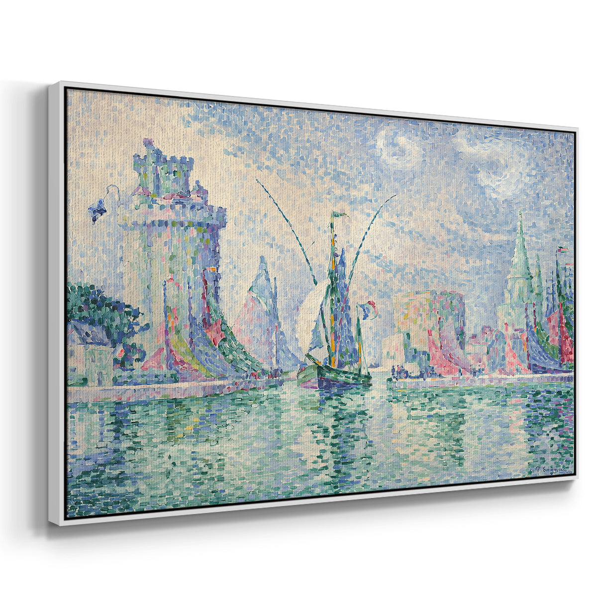 The Green Towers (Les tours vertes, la Rochelle), 1913 - Floater Framed Canvas Print