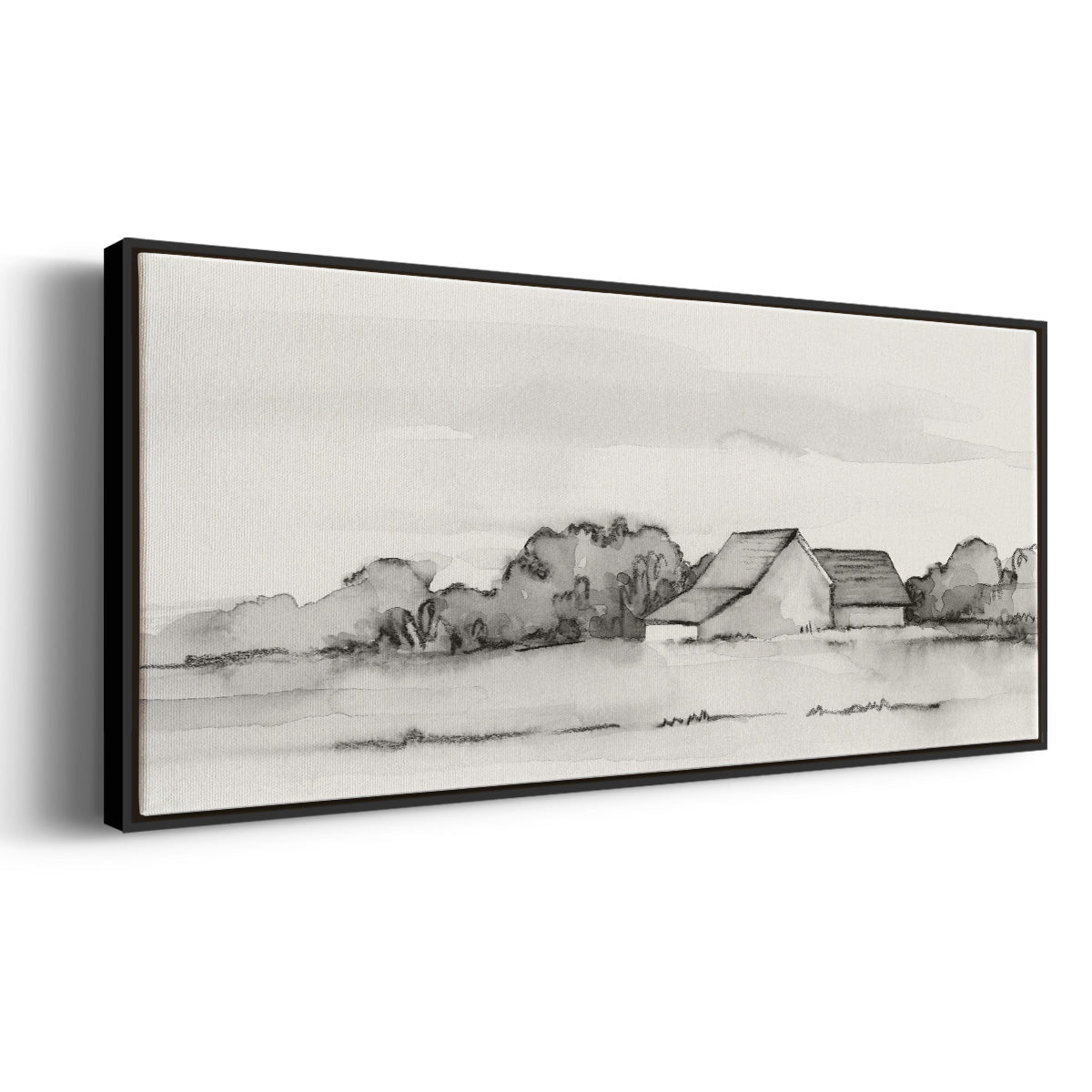 Wyeth Barn II - Floater Framed Canvas Print