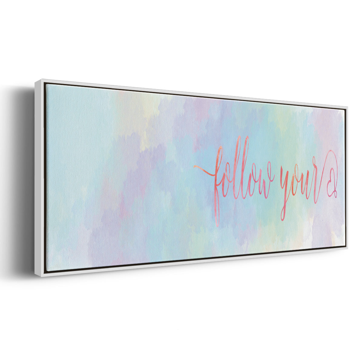 Follow Your - Floater Framed Canvas Print