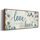 Love With All Your Heart - Floater Framed Canvas Print