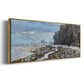 The Promenade at Argenteuil, Winter's Evening, 1875 - Floater Framed Canvas Print
