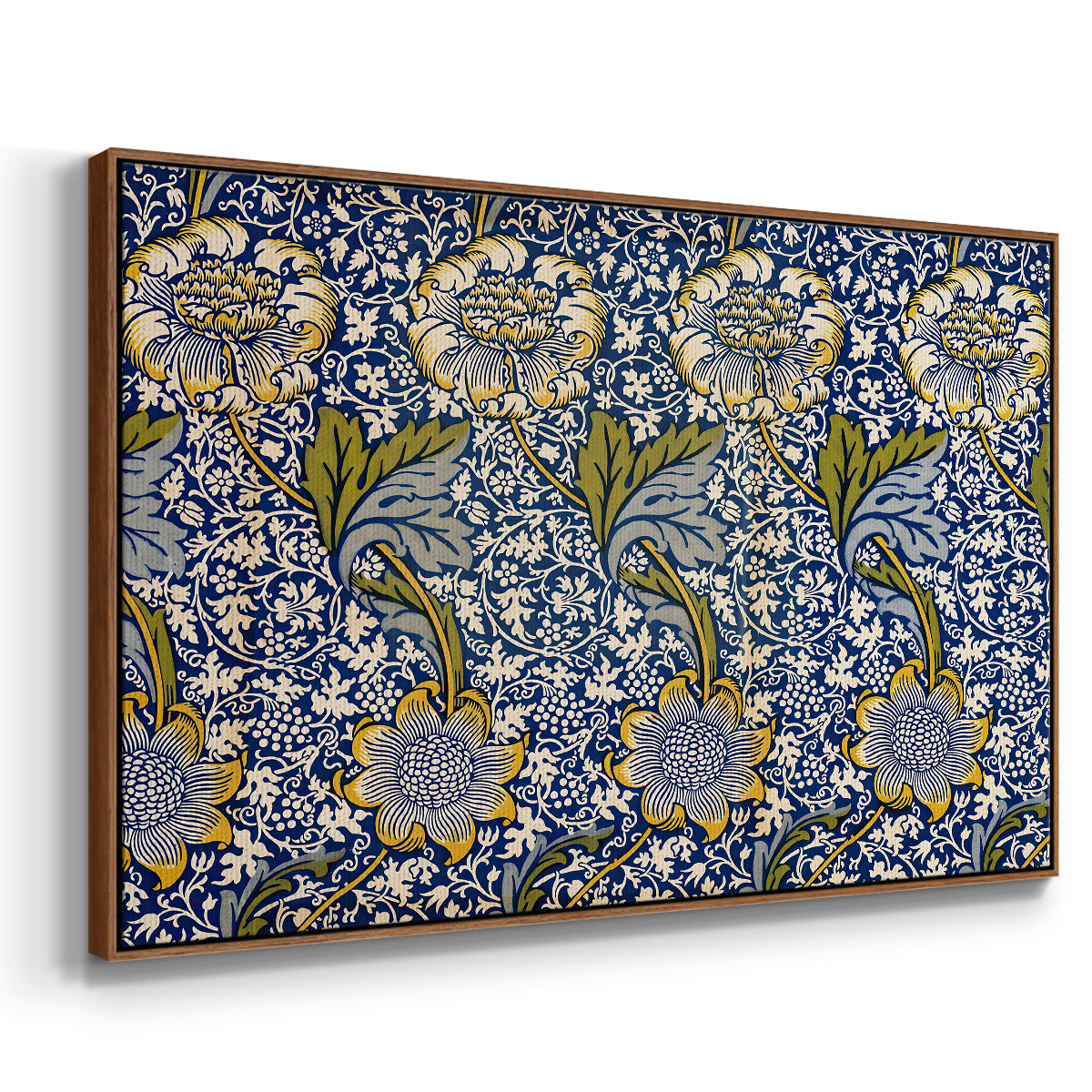 Kennet - Indigo/Gold, 1883 - Floater Framed Canvas Print