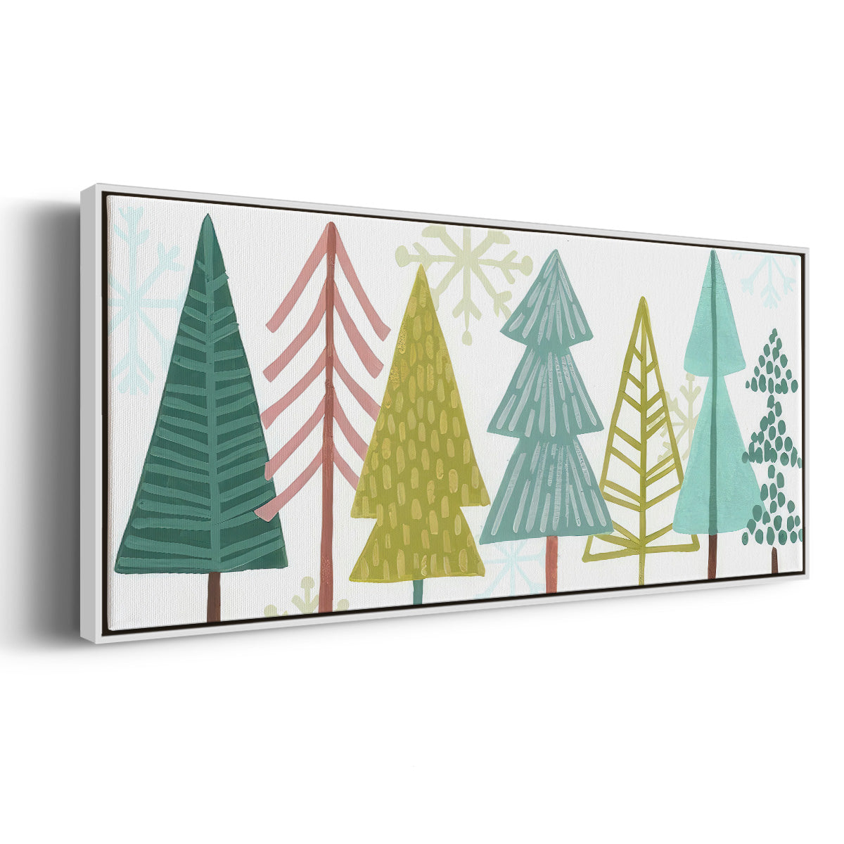 Modern Holiday Collection D - Floater Framed Canvas Print
